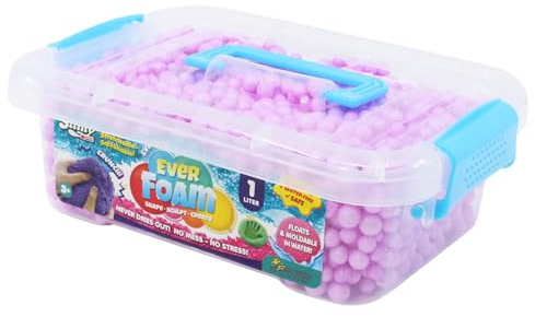 Slimy Ever Foam - der ultimativ sensorische original Wolkenschleim, ASMR Knete, Nicht trocknend, für kreativen Knet- und Modellier-Spaß auch im Wasser