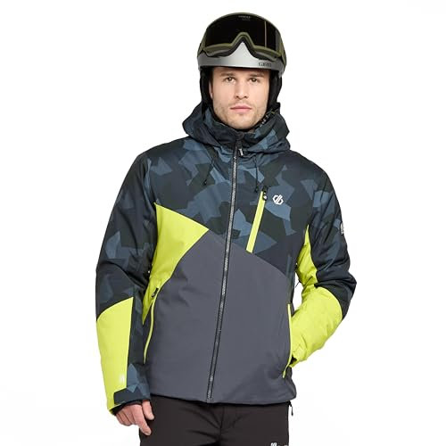 Dare 2b Herren Baseplate Jacket Jacke, Neon Spring/Black Geo, XS