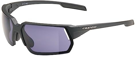 Cratoni C-Lite Color + Lifestyle Fahrradbrille Sonnenbrille Sportbrille (schwarz-graublau)