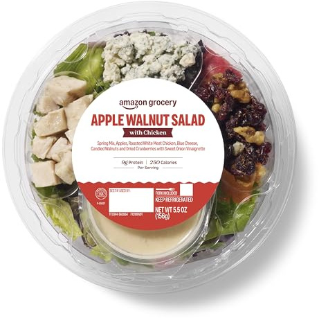 Amazon Grocery, Apple Walnut Salad with Chicken, 5.5 Oz (Previously Amazon Fresh Brand, Packaging May Vary)