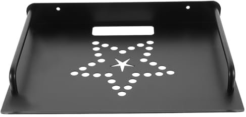 DECHOUS Wall Mounted Projector Shelf Metal Router Rack 2 Tier Tray Projector Wall Mount Protective Wire Ring Storage