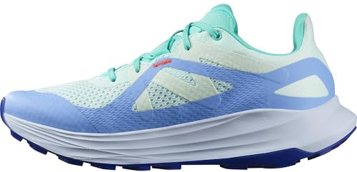 Salomon Damen Ultra Flow Traillaufschuhe für Damen, Bay/Hortensien/Cherry Tomato, 39 EU
