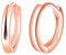 MICYUMI Orecchini a cerchio rotondi da uomo e donna, in argento Sterling S925, diametro 10 mm, Argento, Oro rosa