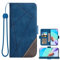Asuwish Handyhülle für LG Aristo 1/Phoenix 3/K8 2017/Risio 2/Rebel 2 LTE Hülle mit Kartenfach Klappbar Leder Geldbörse Ständer K4/Fortune/LV3 MS210 Handy Phone Case Blau