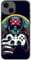 EZB Scary Gaming Skull Horror Themed Phone Case Compatible with iPhone | Flexible Shock Absorbent Unique Pop Art Phone Cover | Skull Gamer (iPhone 14) Black