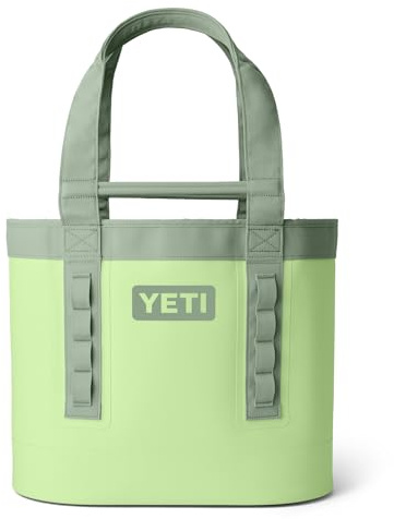 YETI Camino 35 Carryall Tote Bag with Interior Dividers (Key Lime) – All-Purpose Waterproof Bag for Camping or Beach – Keeps Gear Dry – Stays Upright to Prevent Spills – 3 Year Warranty