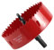 QWORK® Lochsäge 110mm, HSS M42 Bi-Metall Lochsäge, mit Sechskant-Schaft und Bohrer für Aluminium, Eisen und Holz