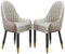 XUEMML Esszimmerstühle 2er-Set, Leder Sessel Wohnzimmer，Moderne Gepolsterte PU-Lederstühle Mit Holzbeinen, Küchenstühle for Wohnzimmer, Schlafzimmer, Esszimmer(Khaki)