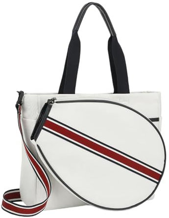 Amagogo Tennistasche, Tennis-Einkaufstasche, Sport-Handtasche, Mehrzweck-tragbar mit Schultergurt, Tennisschlägertasche, Badminton-Schlägertasche