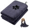 Hejo 2 Pezzi Asciugamano Cane Microfibra,100cm x 50cm Coperta per Cani,Assorbente Copertina Cane Piccola Taglia,Copertina Gatto,Coperta Pile per Cuccioli, Gatti e Piccoli Animali Domestici(Grigio)
