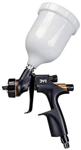 DeVilbiss DV1 Non-Digital HVLP Clearcoat 1.4mm Spray Gun with Cup, C2+ Air Cap