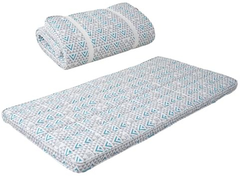 EMOOR Japanische Gepolsterte Futon Matratze Machi 100 x 202 cm Triangle-Grau (Shinsengumi Makoto), Urethan und Polyester (Fest) Zwickel Faltbar Speicherbar Gästebett Tatami-Matte