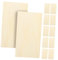 MUCKLILY 50 Piezas Placas de Madera Desechables para Alimentos Forros Absorbentes de Aceite para Empacar Aperitivos y Hamburguesas
