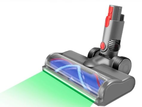 Bürste Kompatibel für Dyson V7 V8 V10 V11 V15 Staubsaugern Ersatzteil Bodenbürste, Direktantrieb Reiniger Kopf mit Staubdetektionsfunktion, Austauschbarer Bürstenkopf für Parkett/Hartböden/Teppiche