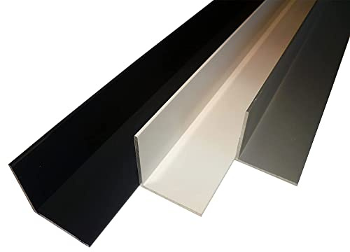 B&T Cornière en aluminium métal thermolaqué 40 x 30 x 2 mm Rail d'angle blanc RAL 9016 Longueur de 200 cm