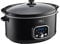 Cooks Professional Digital Slow Cooker 6.5 Litre with Glass Lid, Cool Touch Handles, Dishwasher Safe Bowl, 2 Heat Settings & Keep Warm & Delay Functions | Large One Pot Cooking Machine | Black