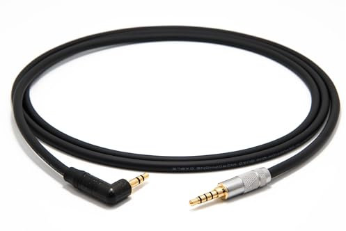 enoaudio Mogami 2893 HiFi Headphone Cable for SONY MDR-1A | Neutrik 3.5mm TRS L Angle – 3.5mm Mini TRRS 4pin - 1.0 m