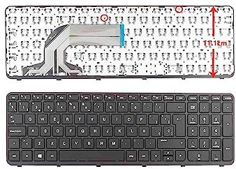 Teclado Compatible con HP 350 G1 355 G2 Negro