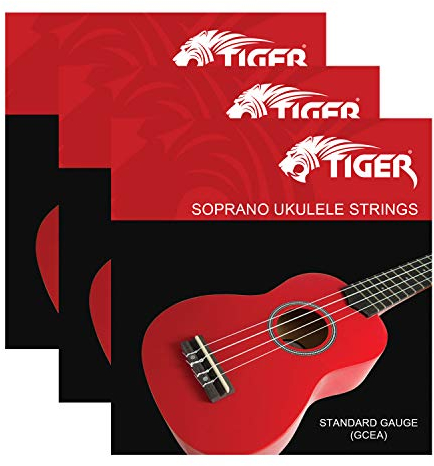 Tiger Cordes Ukulélé soprano – Lot de 3
