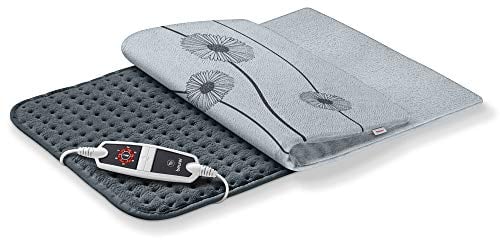 Beurer HK 125 Heizkissen (XXL-Format, mit 6 Temperaturstufen, Abschaltautomatik und LED-Schalter, maschinenwaschbar), grau, 1 Stück (1er Pack), 60 x 40 cm