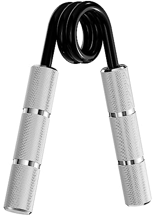 RPM Power PowerGripper Metall Handmuskeltrainer - (50lbs - 400lbs) für das Training von Griffen, Handgelenken und Armen (Silber 300lbs)