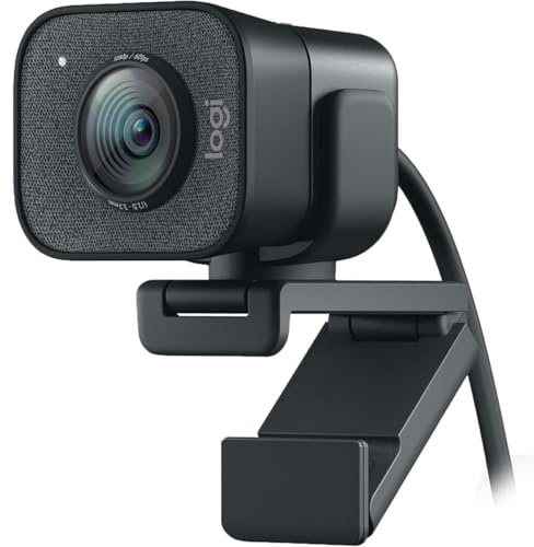Logitech StreamCam – Live Streaming Webcam for Youtube and Twitch, Full 1080p HD 60fps, USB-C Connection, Vertical Video - GRAPHITE (Renewed)