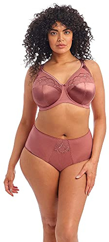 Elomi Women's Cate Underwire Full Cup Banded Bra, Rosewood, 42JJ