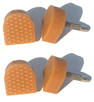 6 Paar beige U-förmige High Heel Tipps Schuhe Ersatz-Kit rutschfeste Schuhe Reparatur Armaturen Kappe Damen Mädchen High Heel Cap Protektoren (Dicke Stifte 3 mm; 8 mm x 8 mm)