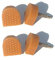 6 Paar beige U-förmige High Heel Tipps Schuhe Ersatz-Kit rutschfeste Schuhe Reparatur Armaturen Kappe Damen Mädchen High Heel Cap Protektoren (Dicke Stifte 3 mm; 8 mm x 8 mm)