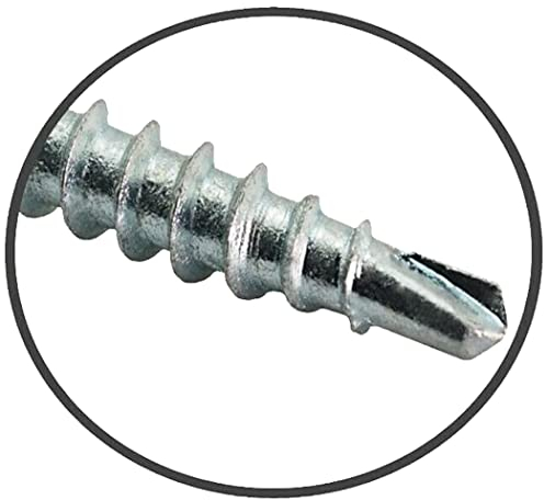 100 Stück Trapezblech Schrauben Bohrschrauben Selbstbohrend 4,8x80 / RAL8004 RAL8004 Dach verzinkt