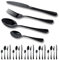 GOODFEER Cutlery Set for 6 People, 24pcs Tableware Cutlery Dinner Spoon Knife and Fork Sets, Stainless Steel Silverware Dishwasher Safe Flatware