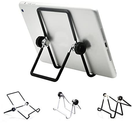 K-S-Trade Qualitativ & Innovativ Tablet-Ständer Tablet-Halterung Tablet-Aufsteller Für Lenovo Smart Tab M8 Wi-Fi Faltbarer Tischständer Tablet