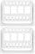 Sonew 2Pcs Nail Drill Bits Holders, 6 Holes Nail Grinding Head Storage Display Box Manicure Tools Storage Box for Home Salon