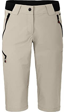 Bergson VIDAA Comfort Capri | Damen 3/4 Wanderhose, leicht, strapazierfähig, Feather Gray [743], 50 - Damen