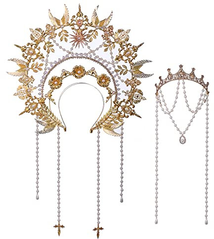 BLESSUME Halo Stirnband Frauen Cosplay Halloween Zubehör