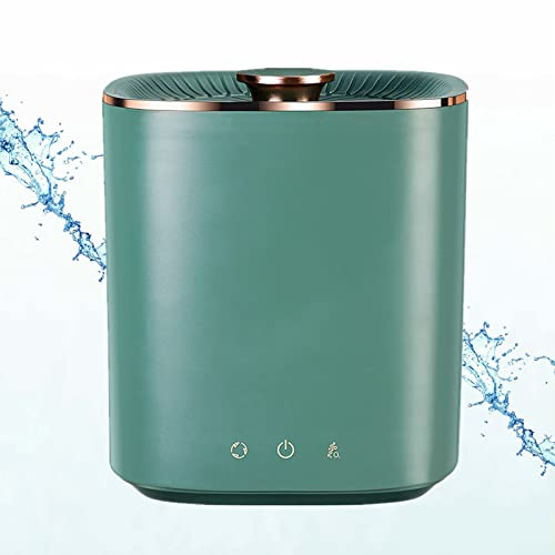 PanHuiWen Mini Machine À Laver Portable Camping Machine de Nettoyage Turbo portative Mini Machine A Laver Beauty Blender Convient pour Les Voyages, Le Camping,Green