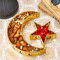 2 Stück Ramadan Eid Mubarak Dessert Tablett Muslim Ramadan Serviertablett Mond und Stern Gebäck Tablett Islamisch Dessert Tabletts Snack Serviertablett Essen Aufbewahrung Behälter, Gold