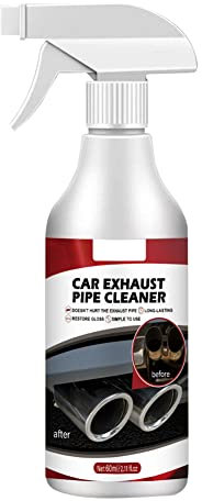Detergente Per Punte Di Scarico, MoreChioce Prodotti per la Pulizia antiruggine per Tubo di Scarico Moto di Scarico per Auto Multifunzione Spray Detergente