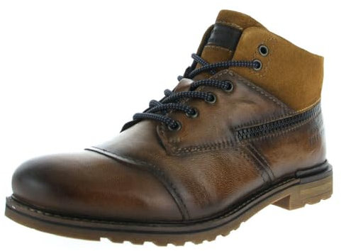 bugatti 321-A0U3G, Stivali Uomo, Cognac, 46 EU