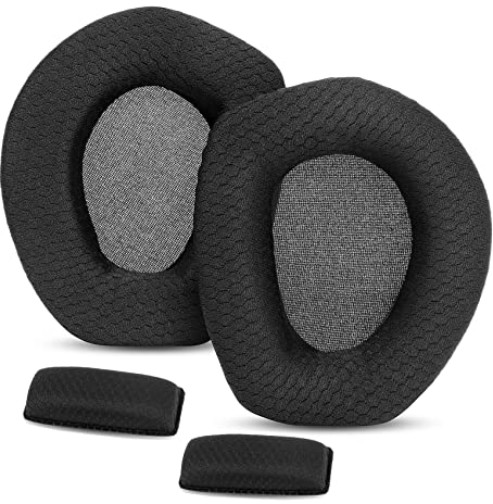 RS165 RS175 Ohrpolster TaiZiChangQin Upgrade Ohrpolster Ohrpolster Ersatz Kompatibel mit Sennheiser HDR165 HDR175 RS165 RS175 Wireless Kopfhörer Stoff Schwarz
