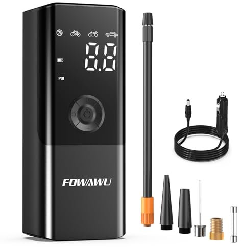 FOWAWU Compresseurs d'air Portatifs 150 PSI,Pompe de gonflage de pneus