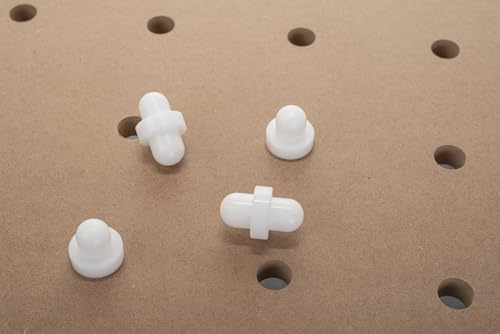 Twin-Dogs. Benchdog und Lackierspitze in Einem. 4 Stück. Mit einem 20mm und einem 3/4 Zoll Enddurchmesser für alle gängigen Werkbänke und Multifunktionstische. Nicht abfärbend. Made in Germany.