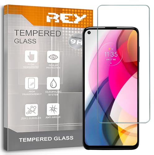 REY [Lot de 2] Verre Trempé pour Motorola Moto G Stylus 2021 - Moto G60s - Moto G200 5G - Edge S30 - G51 5G, Protecteur d'écran qualité supérieure