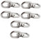 Mobestech 6 STK hängende Korbhaken Pflanzenrollen für Hängepflanzen Heavy Duty Haken zum Aufhängen Spinner für hängende Körbe doppelter Clip schwer hängender Korb Aufhänger