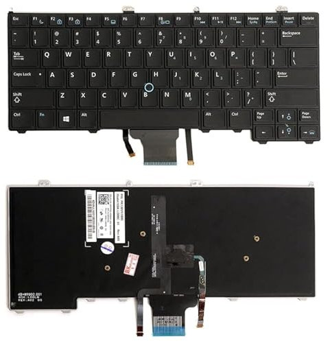 Teclado de repuesto para portátil con retroiluminación para Dell Latitude 12 7000 E7240 E7440 E7420