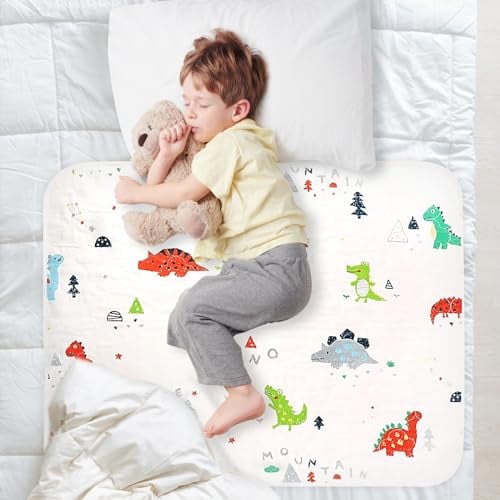 70 cm * 90 cm Potty Training Bed Pads - 5 Layers Material Waterproof Bed Wetting Mattress Protector for Kids & Toddlers