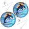 SUPVOX Décoration Murale en Acrylique en Forme de Dauphin en Vitrail Artistique Décoration de Plage pour La Maison Pendentif Dauphin