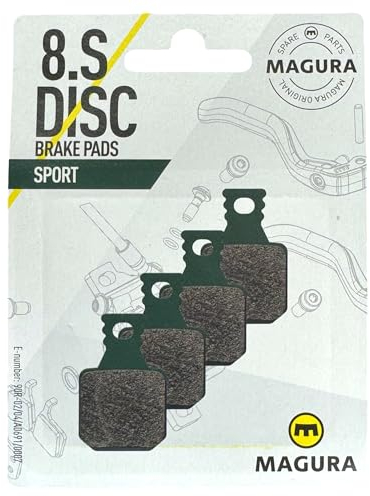 Magura MT Original Fahrrad Hydraulische Scheibenbremsen Ersatz Disc Bremsbeläge MT 5 7 Trail I Brake Pads I MTB I Ebike I Tour I (8.S (4 Kolben) Grün Sport)