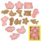 8 Pcs Marine Animals Cookie Cutter Set, Plastic Cookie Cutter Stamp Set, Biscuit Cutters for Baking,Cookie Cutters with 3D Plunger Stamper, DIY Fondant Pastry Cake Decoration
