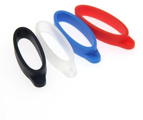 40Mm Silicone Bands Anti Slip Rubber Rings Necklace Lanyard Anti-Loss Pendant Holder (Color : 40mm Random 5pcs)